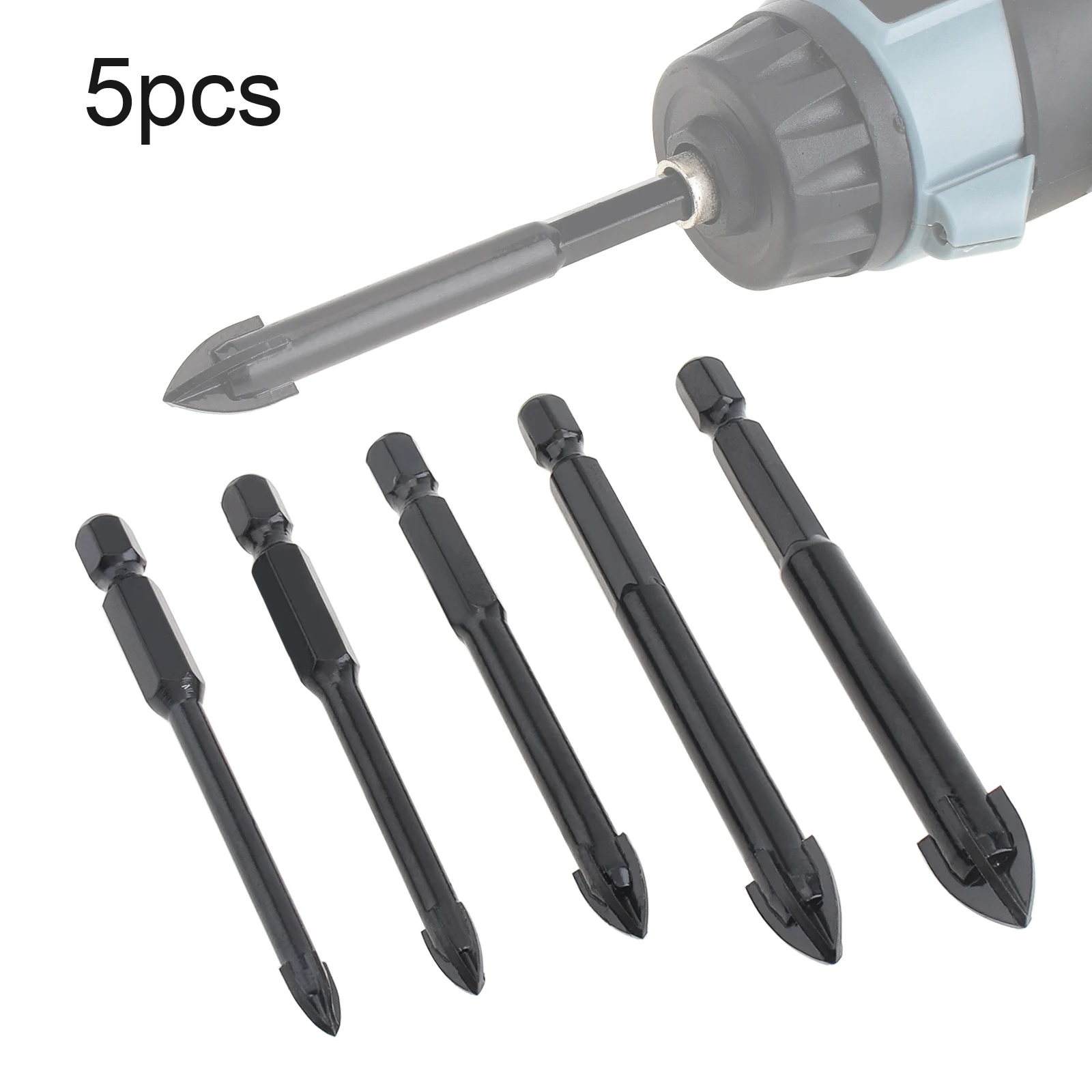 Professional Masonry Drill Bit 5-12mm 1/4 Hex Shank Multipurpose Glass and Tile Drill Bit for Ceramic Tile Concrete Brick Wall diy plastering skimming trowel wall plastering caulking tools concrete powder trowel plasterer repair margin professional tools