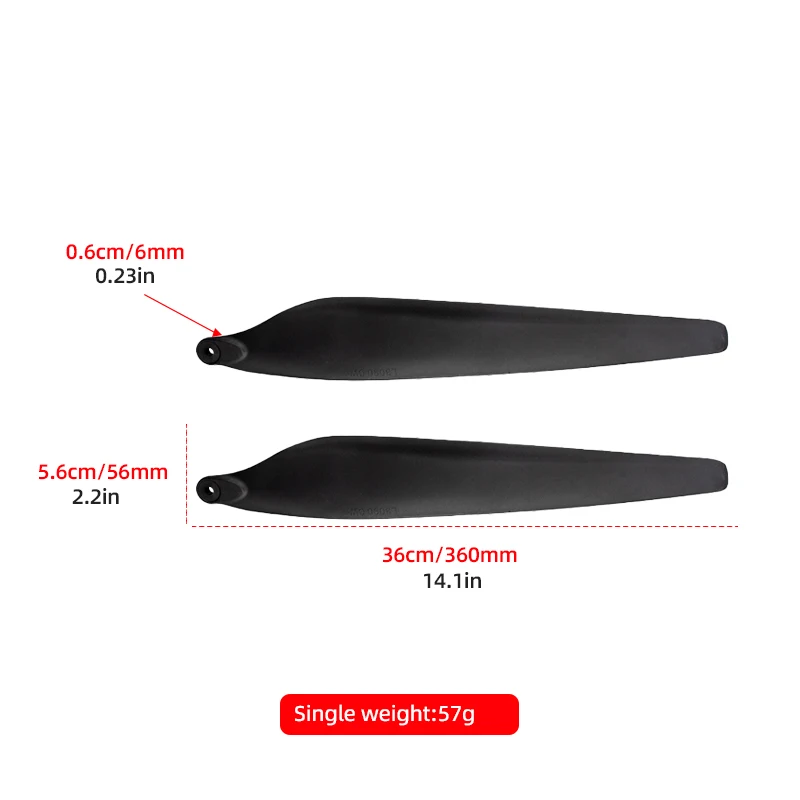 Paire d'hélices de drone 3090 en fibre de carbone, orientation CW et CCW, pour système Hobbywing X8.