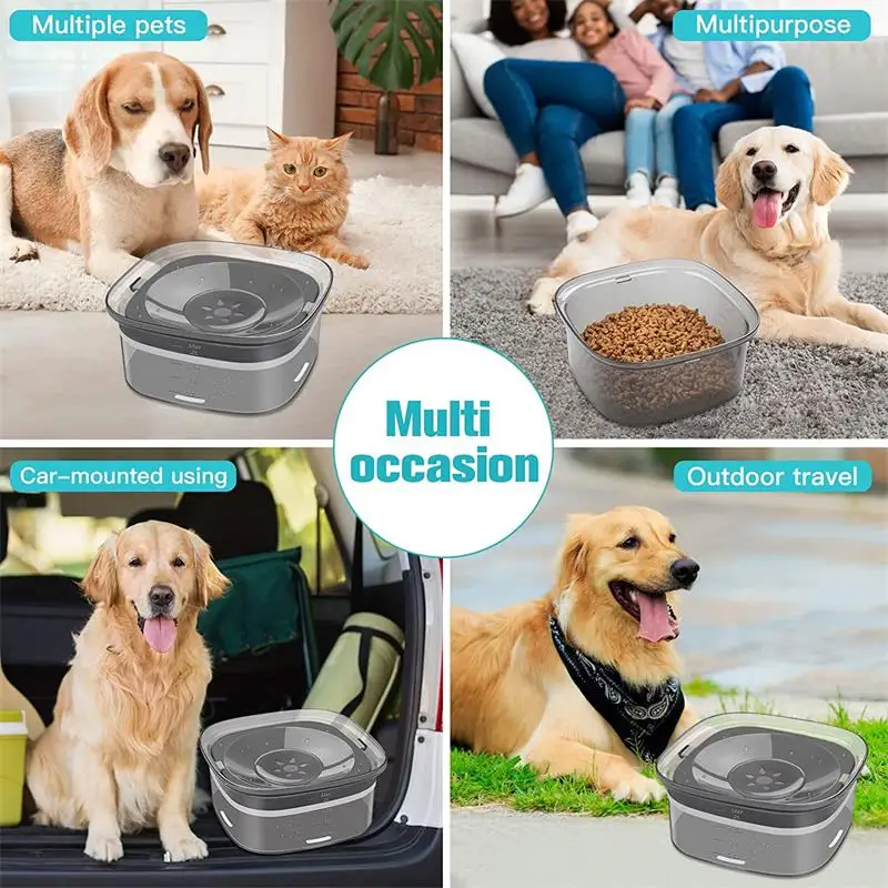 2L Dog Water Bowls Pet Floating Drinking Bowls Cat Anti Wet Mouth Anti  Splash Large Capacity Drinker For Small Midium Large Dog - AliExpress