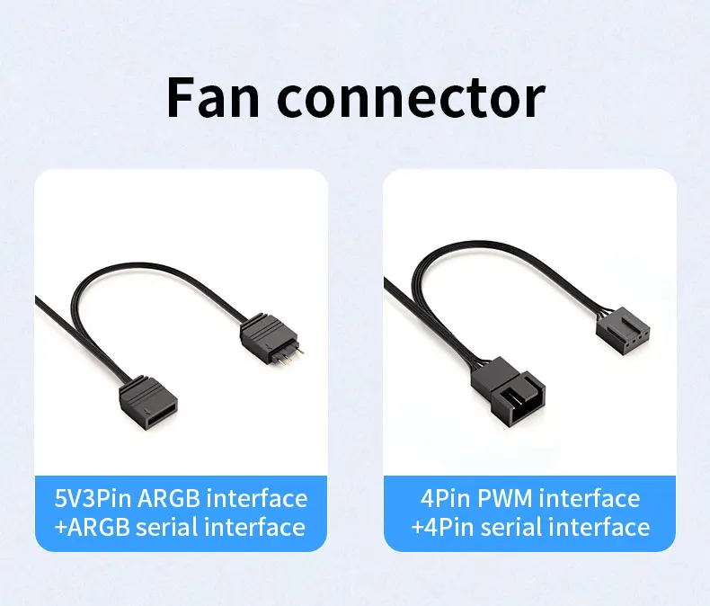 120mm, 12V, PWM, ARGB, 5V, 3Pin, Stereo
