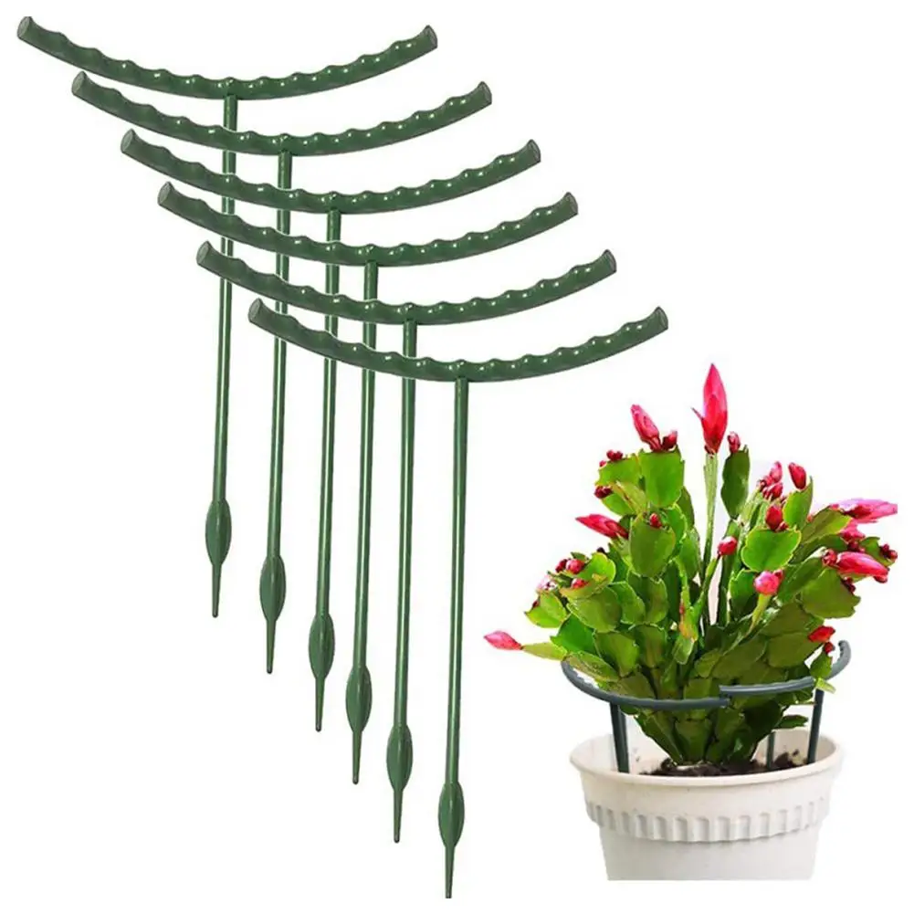 

2/4PCS Plastic Plant Flower Stand Frame Greenhouse Fixed Semicircle Bracket Climbing Flower Indoor Plant Vine Rod Arrangeme N1C8
