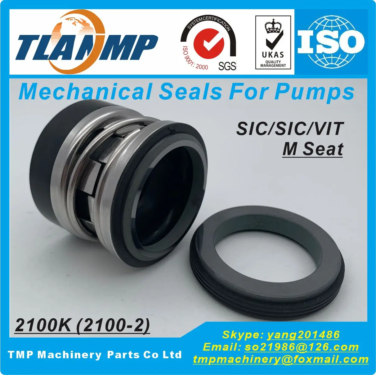 TM-820020 | Technomarine TJ-0200-K,INT-0200-K,2100-2-20,2100K-20,2100-20 (L3*) ベローズメカニカルシール