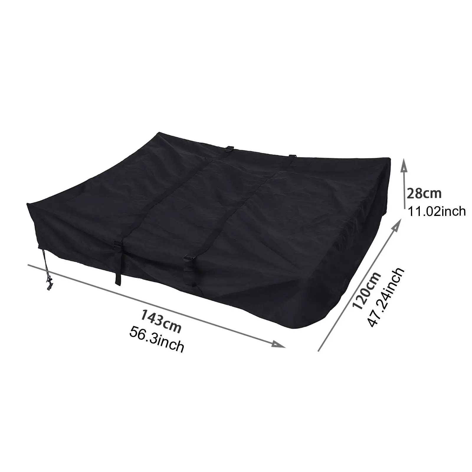 Car Roof Luggage Box Cover SUV Protective Traveling Waterproof Vans Oxford Cloth Gift 420D Heavy Duty Sedan Cargo Carrier Cover