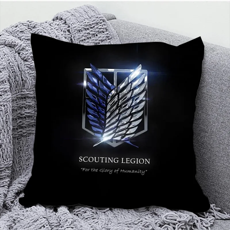 

Attack on Titan Throw Pillows Body Pillow Cover 40x40 Cushion Covers Decorative Pillowcases 50x50 Cushions Home Decor Pillowcase