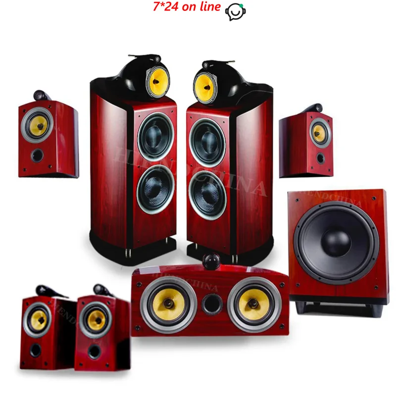 ONL-002 Featured 801 Hi-Fi HiFi Fever 5.1 / 7.1 Home Theater Set Wooden Floor Speaker