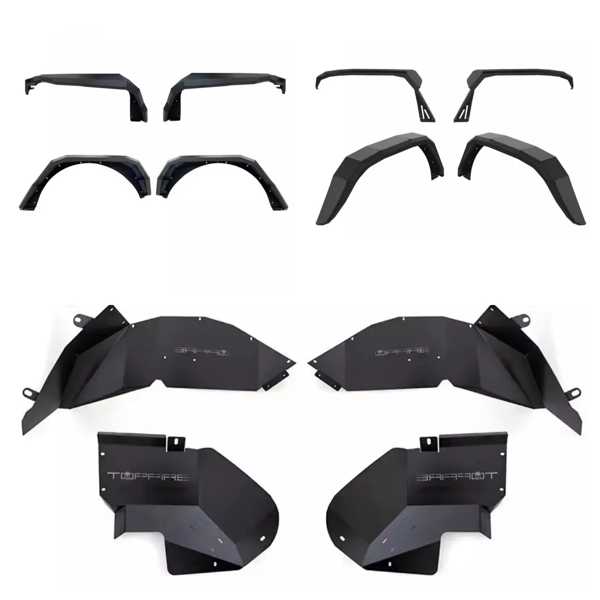 

For Jeep Wrangler JL Modified Car Fender Flares Arch Wheel Eyebrow Protector Mudguard Sticker Auto Accessories