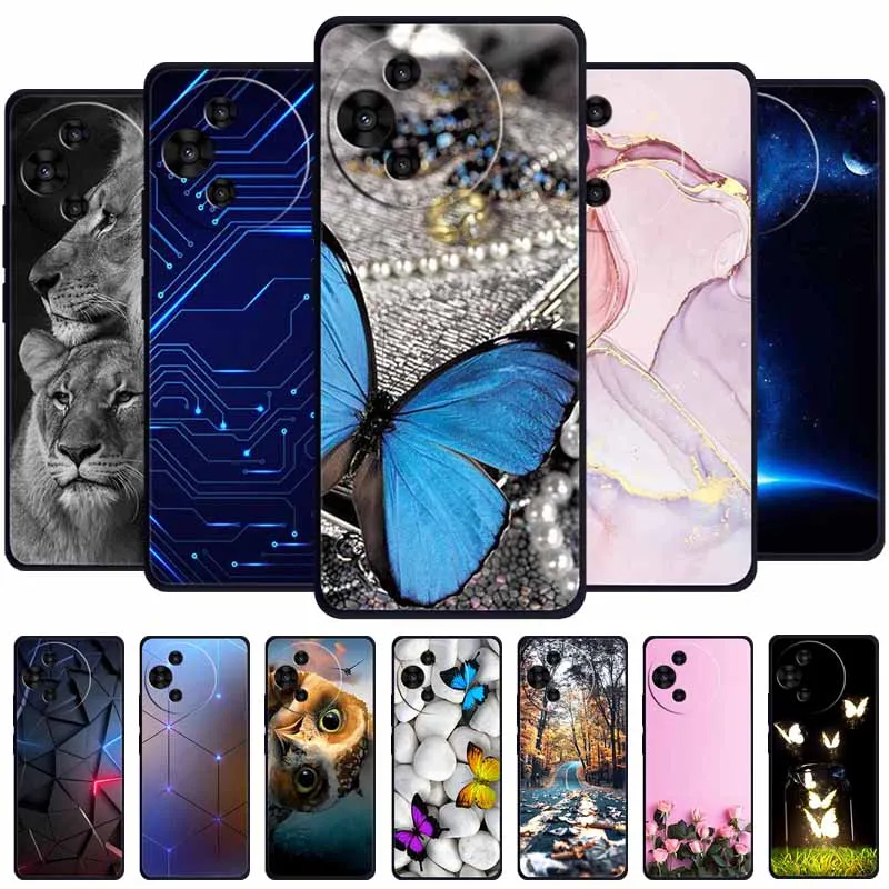 Animal Soft Silicone TPU Phone Case with Shockproof Protective Cool Wolf Design