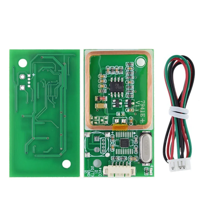 【BRILLIANT】RFID UART 리더 3핀 125Khz EM4100 8CM DC 5V 무선 모듈 카드 리더 IC 카드 PCB 안테나 센서 K