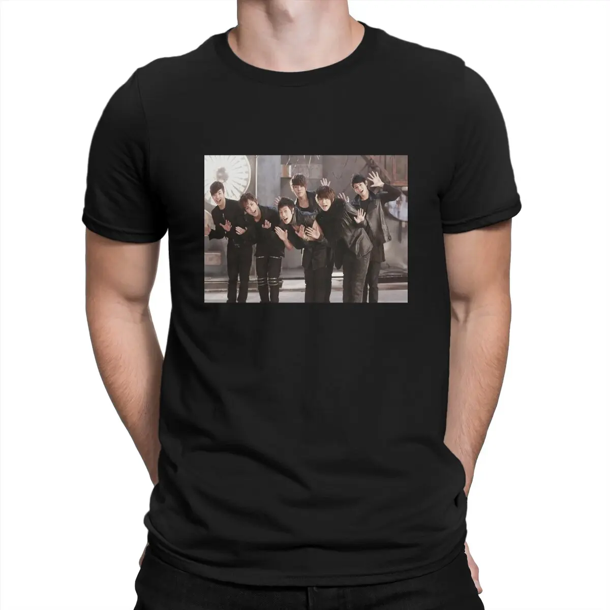 

Humorous Men's Pop Singing Group T-Shirts Men Round Neck 100% Cotton T Shirt B-Beasts Short Sleeve Tees Summer Clothes