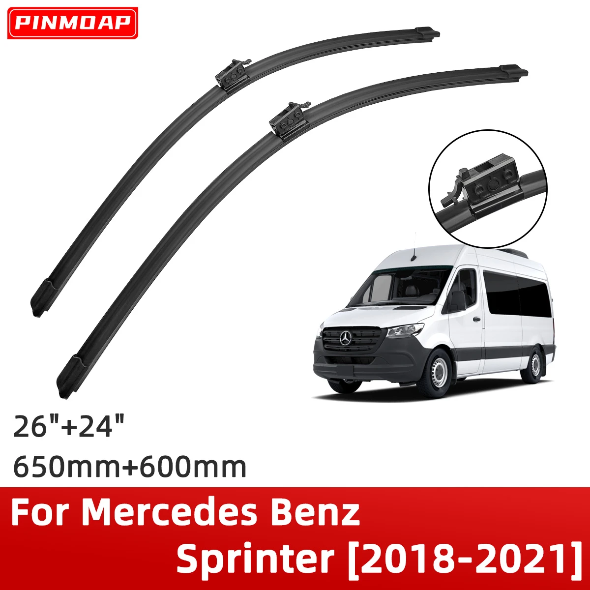 Front Wiper Blades For Mercedes Benz Sprinter 20182021 26"+17