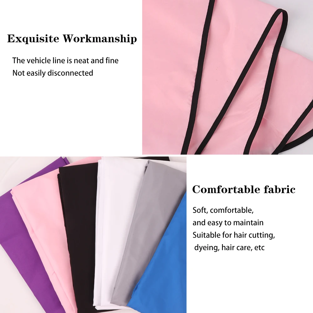 Premium Salon Haircutting Cape with Elastic Band and Hook Closure – 140x160cm Adult Hairdressing Cape