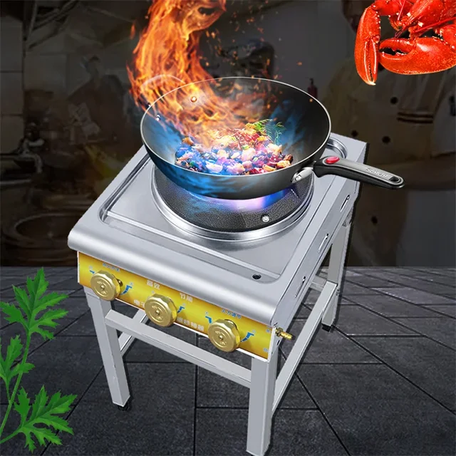Household Desktop Fierce Fire Stove Commercial Hotel Wok Gas Burner Liquefied Gas Cooktop High Pressure Gas Stove Energy-saving