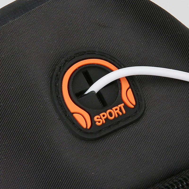 Men's Large Capacity Chest Bag - Multi-Zip Multi-Compartment Crossbody Bag (with Headphone Port), Suitable for Casual Travel and