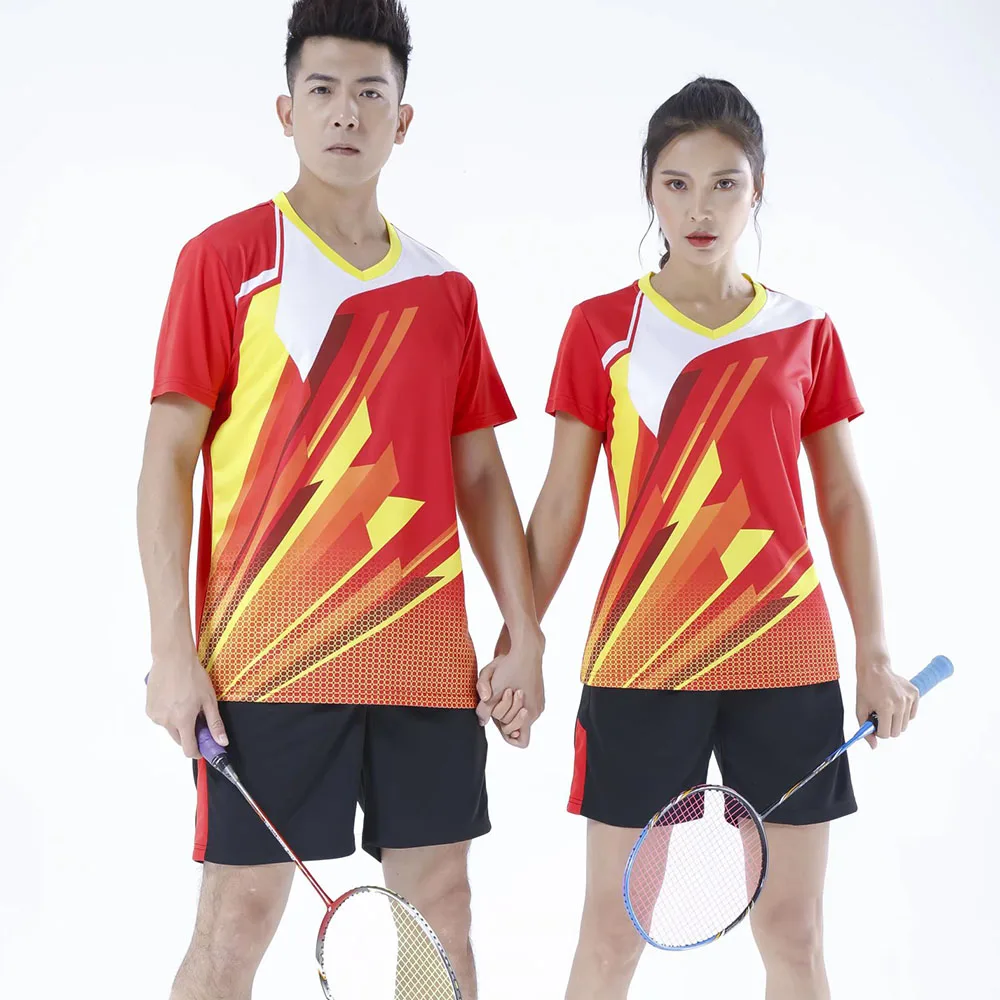 Sport T Shirt Badminton Table Tennis Clothes Set Table Tennis Jersey Sets Men Women Quick Dry 2 Piece