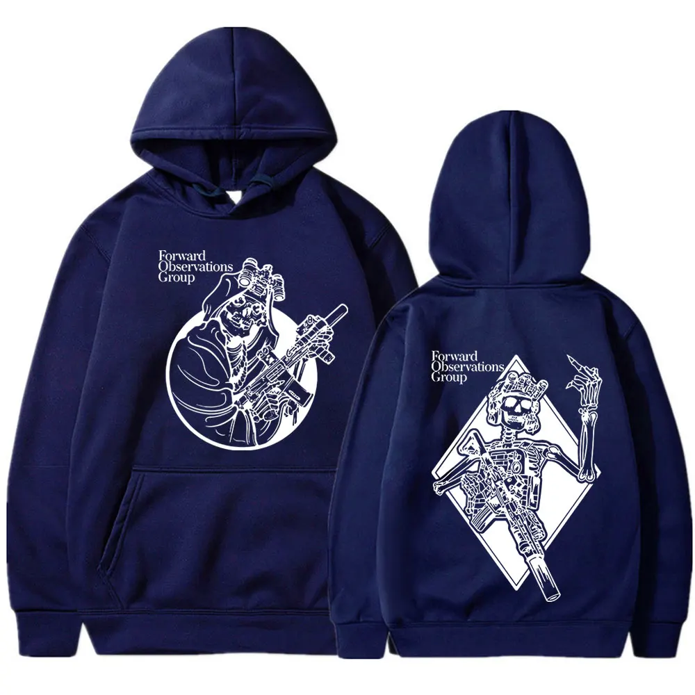Forward Observations Group Hoodie Punk Skeleton Gothic Hoodies