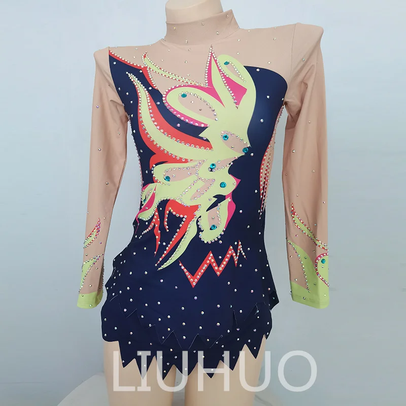 Rhythmic Gymnastics Leotard Cheerleading Costumes Aerobics Performance Costumes Group
