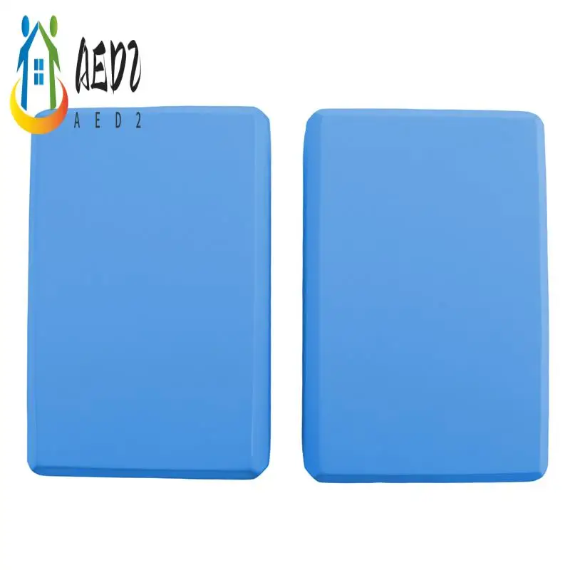 AED2-요가 블록 2 팩, 23X15X7.6Cm 고밀도 EVA 폼 요가 블록 운동 벽..
