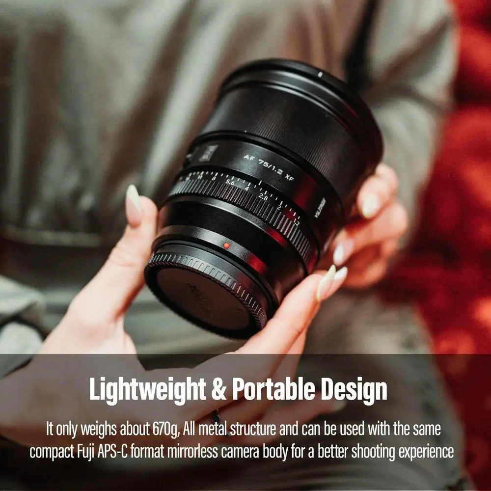 75mm F1.2 Pro Fuji X Lens Auto Focus Large Aperture Portrait APS-C for Fujifilm