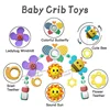 Crib Hanging Bell Stroller Arch Clip Foldable Sunflower Baby Interactive Rainbow Toys Infant Grab Exercise for Son Daughter Gift 3