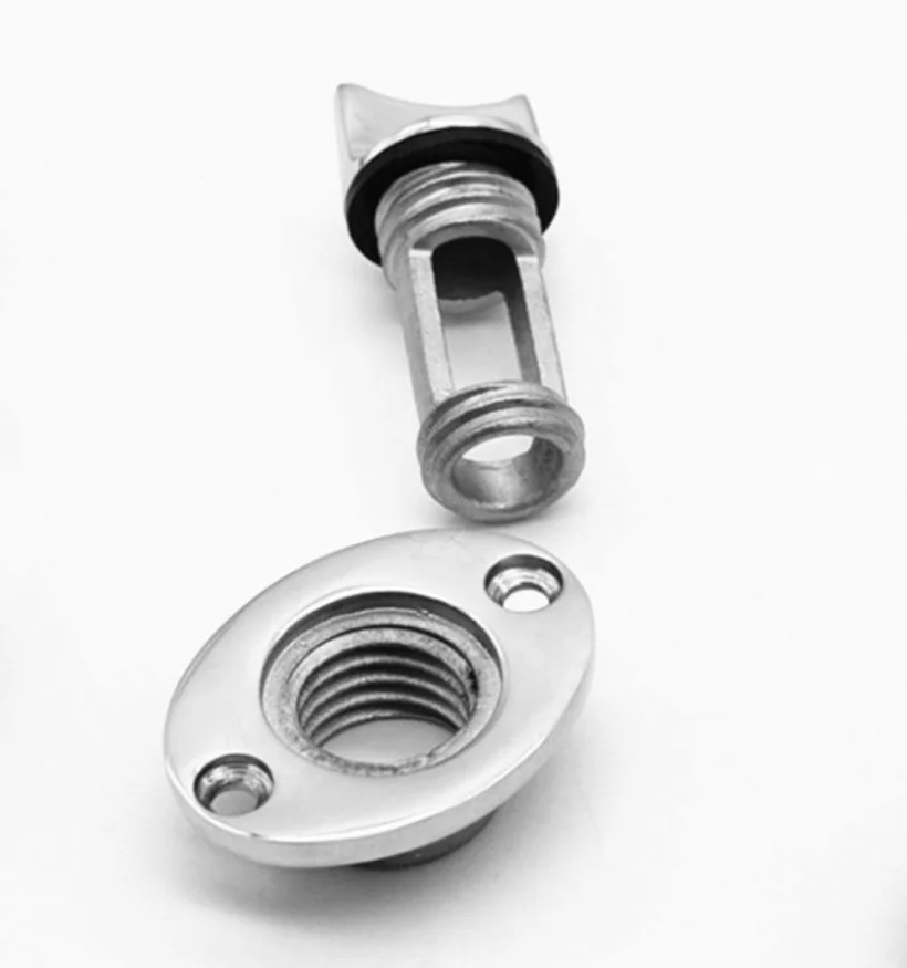 316 Stainless Steel Boat Drain Plug Bung Hole Drainage Marine Dinghy