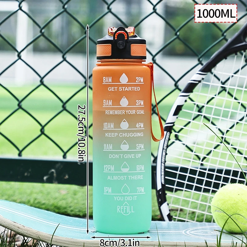 Description Picture 4 of item750/1000ml Sports Water Bottle Outdoor Hiking Travel Portable Water Bottle Fitness Bicycle Sport Water Cup Drinking Water Cup