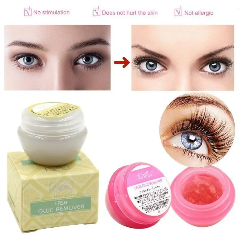 

5g Professional False Eyelash Glue Remover Eyelash Extensions Tool Cream Non-irritating Glue Remover Eyelash Glue Remover TSLM2