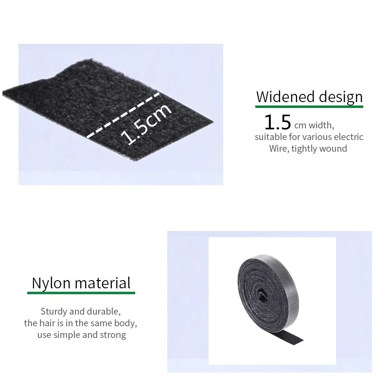 1-5m Cable Organizer Cable Management Wire Winder Tape Earphones Mouse Cord Management Ties Protector For iPhone Xiaomi Samsung