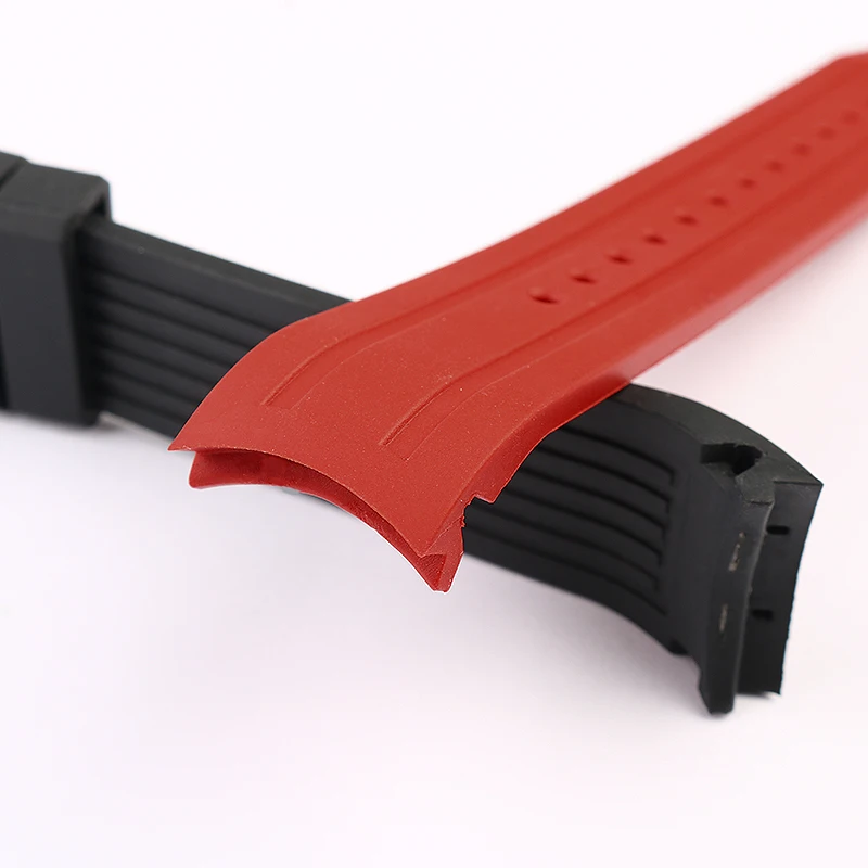 Rubber Curved End Watch Band Strap for Citizen Light Kinetic Energy BN0190 BN0193 BN0191-80LBN-17E Men's 22mm Silicone Watchband