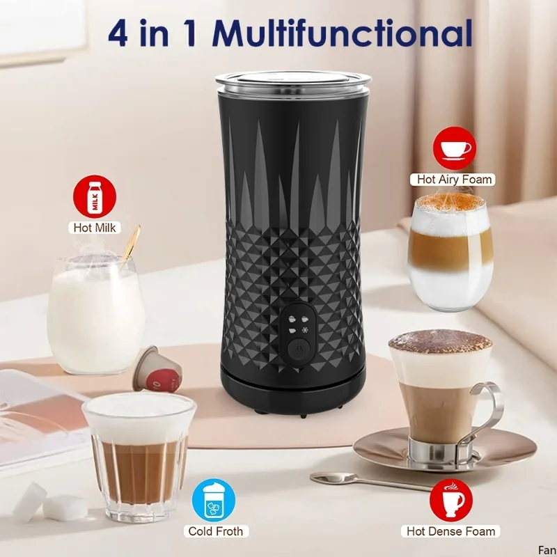 Electric Milk Frother  Chocolate Mixer  Cold/Hot Latte Cappuccino Automatic Milk Warmer  Milk Foamer Electric for Coffee