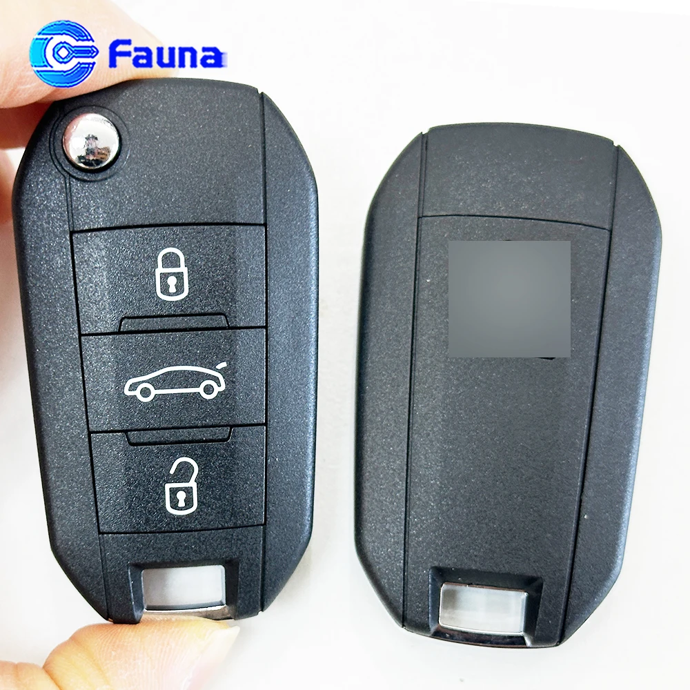 3Button 433Mhz Remote Control Key With 4A Chip HU83 For Peugeot