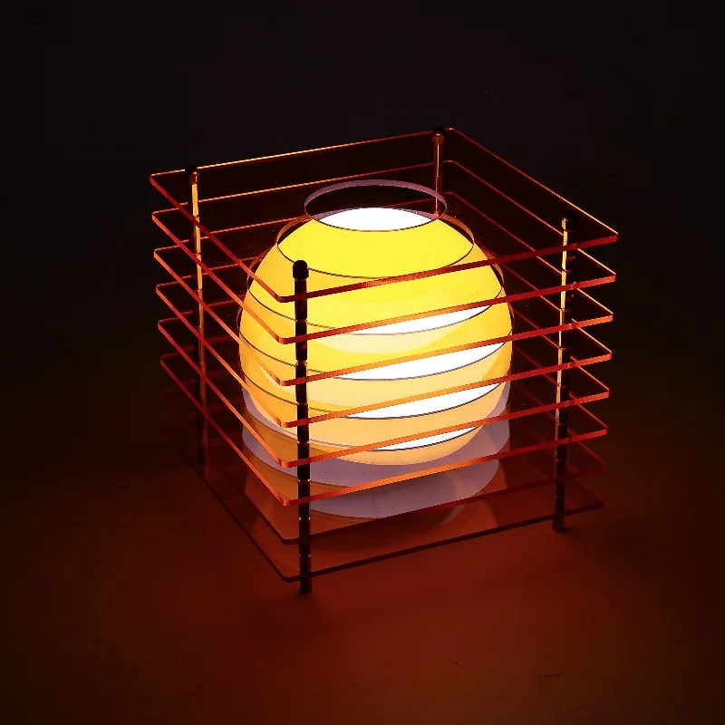 DIY Acrylic Thousand Layer Lamp Moon Lamp Desktop Decoration Suspended Atmosphere Light Room Props Home Decor Night Light Gifts