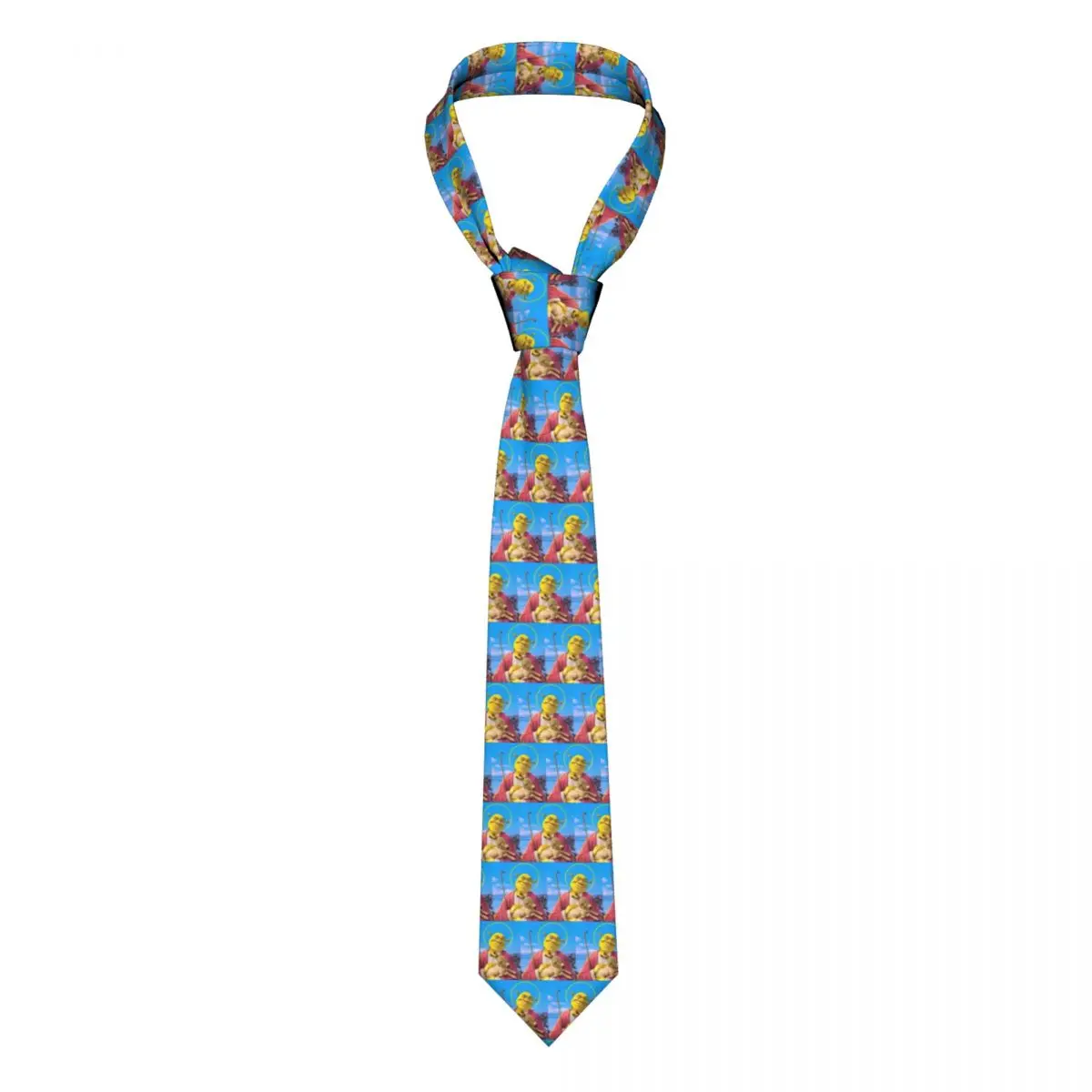 

Saviour Tie Shrek Ties 3D Printed Cravat Street Necktie Polyester