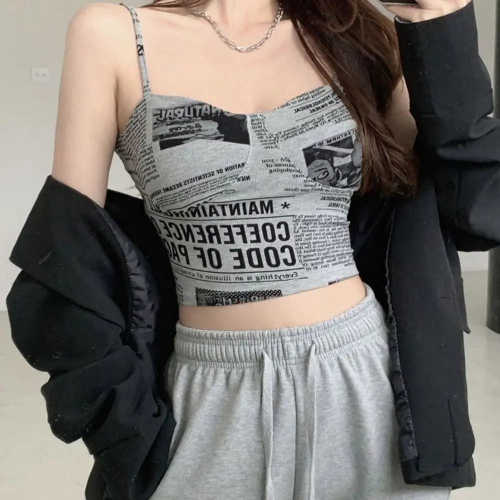 Women Summer Ice Ribbon Vest Tops