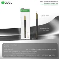 2uul SC98 Tin Dragging Needle Gold Plated FPC Connector Reballing Solder with 3 Bars Ultralight Carbon Fiber Holder Set 4
