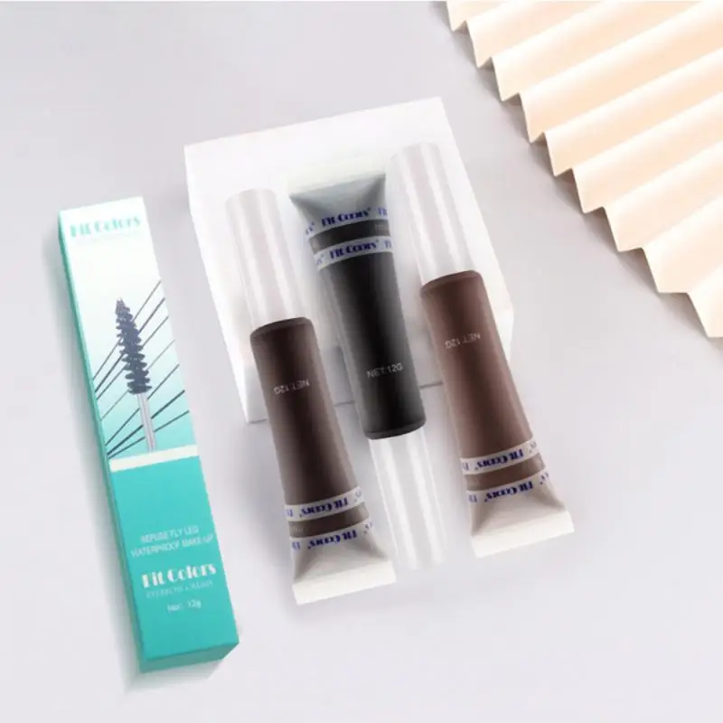 

Eyebrow Enhancer Long Lasting Colored Eyebrow Pomade 3 Color Eyes Makeup Brow Gel Brow Cream With Brush Brow Mascara Black Brown