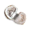 Natural Agate Geode Crystal Raw Stone Morocco Quartz Geode Ring Box Jewelry Earrings Storage Accessories Gift 6