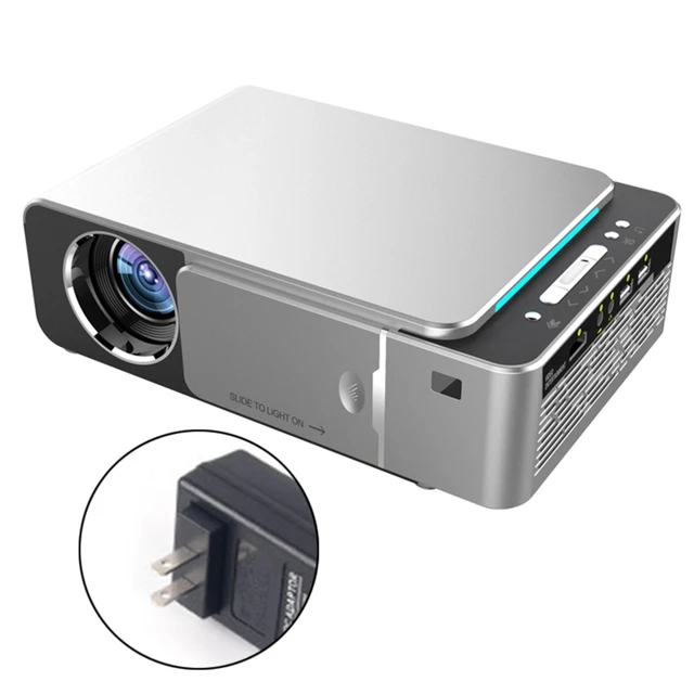 Mini proyector portátil 1080P proyector de video de cine en casa – Full HD  8500 lúmenes LED proyector de película compatible con HDMI, PS4, VGA, USB