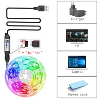 Bande lumineuse LED RVB flexible, 5m, 10m, 20m, 30m, ruban lumineux pour chambre à coucher, décoration de chambre 5