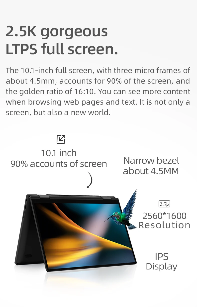One-Notebook OneMix4 Platinum Mini Laptop - 10.1 Inch, Intel Core i3-i7, 16GB RAM, 1TB-2TB SSD, Windows 11 Description Image.This Product Can Be Found With The Tag Names Computer Office, Laptops, Pocket computer mini laptop