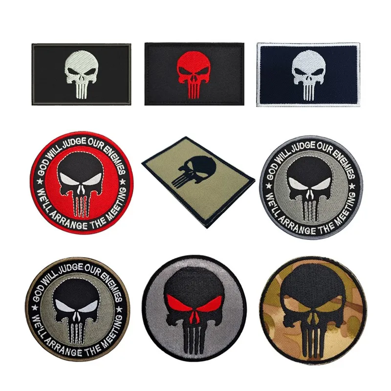 Punisher - Patch - Back Patches - Patch Keychains Stickers -   - Biggest Patch Shop worldwide