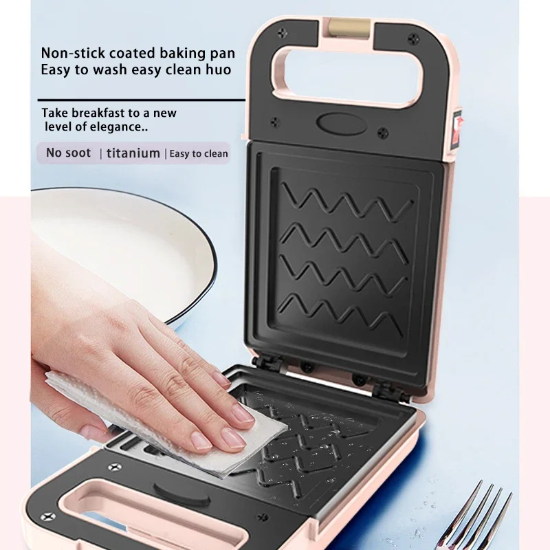 Electric Sandwich Waffle Maker Toaster Pancake Baking Machine 3