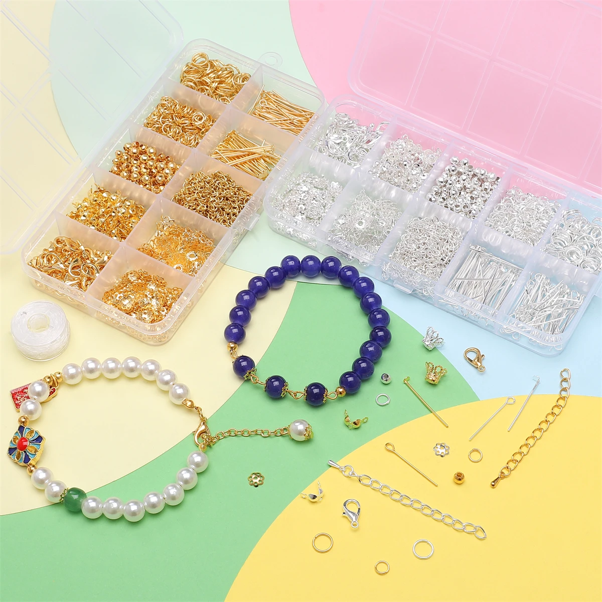 Best-Selling 10-Grid Alloy Stainless Steel Chain Kit Jewelry