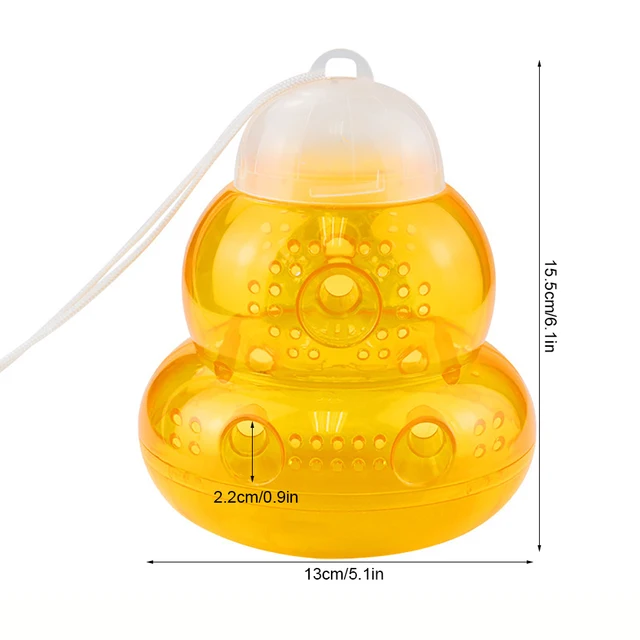 1/2Db Függő Darázs Csapdájlé Cukros, Újratölthető Üres Tartály, Hogy Elkapja A Méhes Rovargyilkos Újrahasznosítható Kürtcsapdákat - Image 2