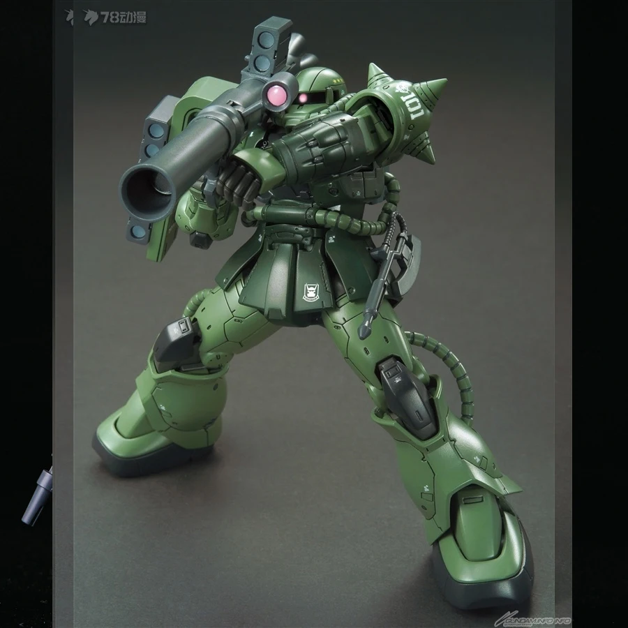 HG Gto 1/144 Montage Modell Kit Action-figuren Ms-06c-6 Zaku Kunststoff Spielzeug Modell Desktop Ornament Junge Überraschung Geschenk Sammlerstück – Detail 5