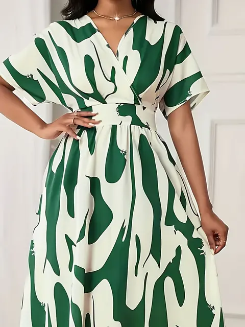 Women Plus Size Woven Spring/Summer Dress - Image 5