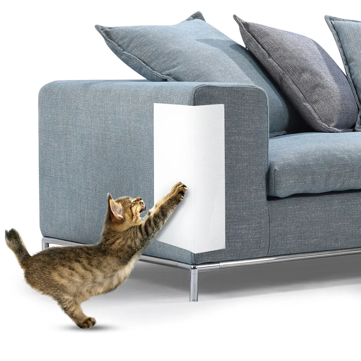 2Pcs Anti Cat Scratch Furniture Protector Flexible Self-Adhesive Cat Scratch Tape Thick Cat Scratching Pad Cat Dog Training Aids