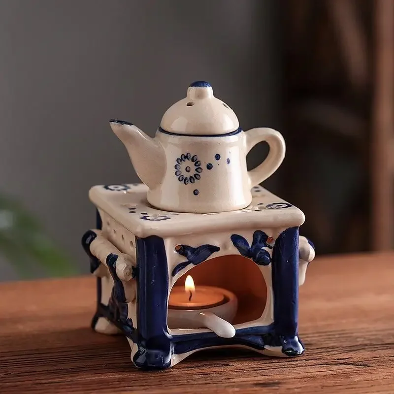 Vintage ceramic art master works, aromatherapy lamp, beauty salon essential oil heating utensils, aromatherapy stove