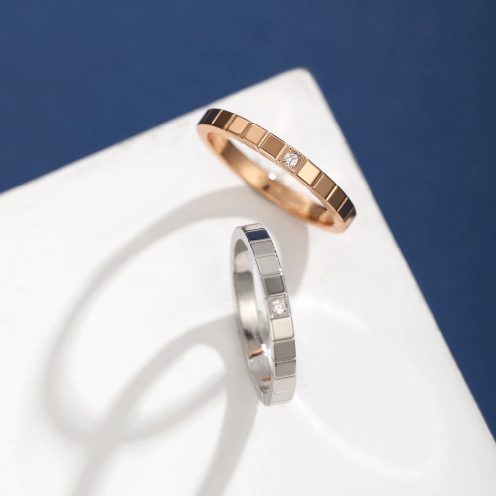 

A Single Zircon Square Ring Luxury Exquisite Fashion Unique Low-Key Charming High-Quality Birthday Gifts