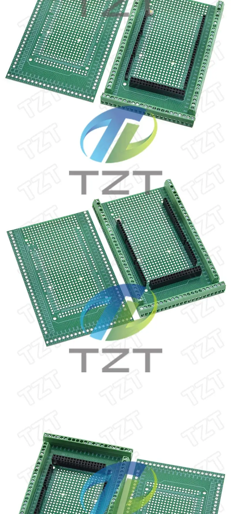 TZT kompatibel mit MEGA2560 Doppelseitigem Prototyp-Schraubklemmenblock-Abschirmplatinen-Kit für Arduino Mega 2560 / Mega2560 R3 – Detail 4