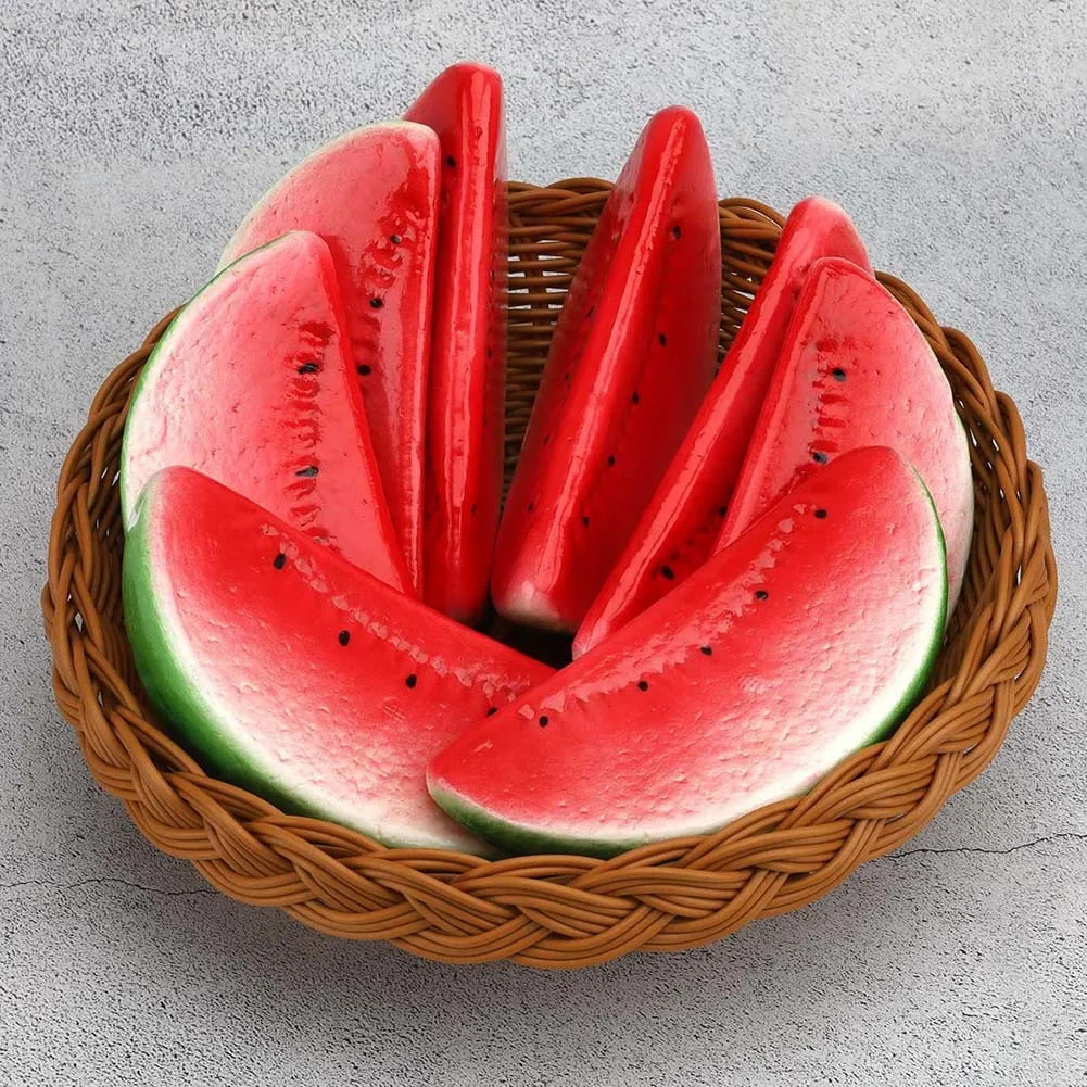 1pcs Simulation Watermelon Foam Fruit Model Decoration Cross-border Photography Props Home Window Display Decoration artificial fruits and vegetables